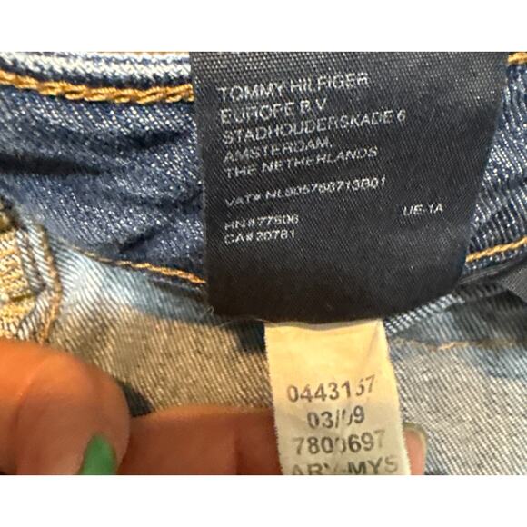 Tommy Hilfiger American Spirit Mid Rise Cropped Jeans Women’s 8 Light Wash - Picture 10 of 13